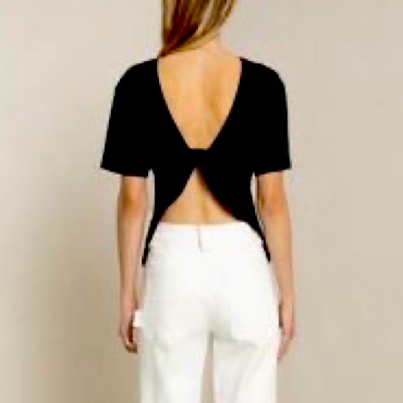 A.L.C organic cotton cross back tshirt - Picture 1 of 6